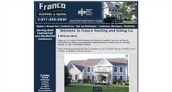 Desktop Screenshot of francoroofingandsiding.com